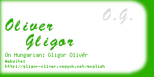 oliver gligor business card