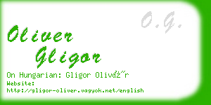 oliver gligor business card